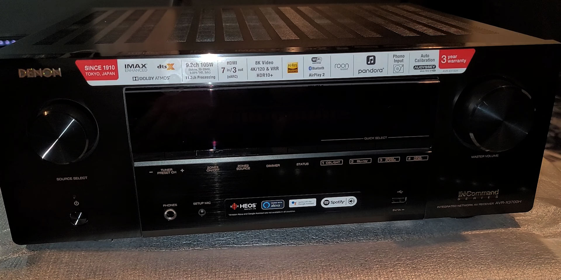 Denon AVRX3700H Review [MidPriced AVR]