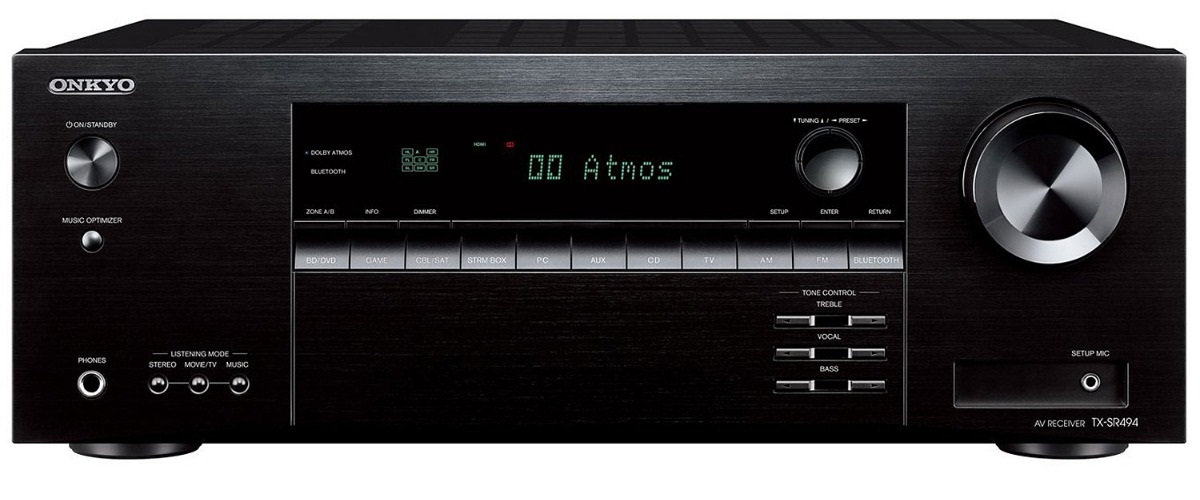 Onkyo TX-SR494 front look